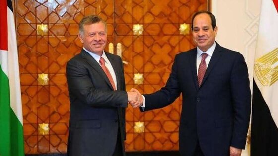 الرئيس السيسي وملك الأردن يشددان على ضرورة إيصال المساعدت إلى غزة بشكل مستدام