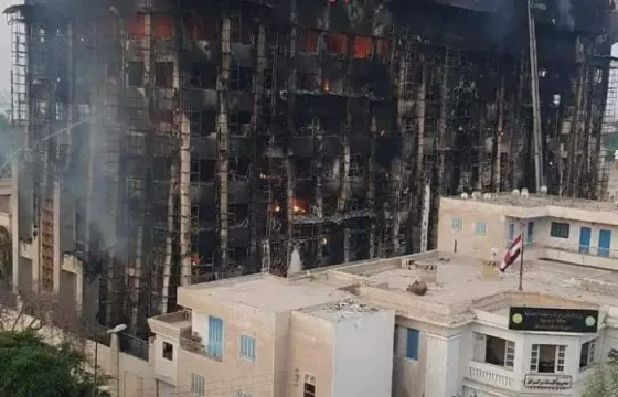بيان عاجل من النيابة حول حريق مبنى مديرية أمن الإسماعيلية