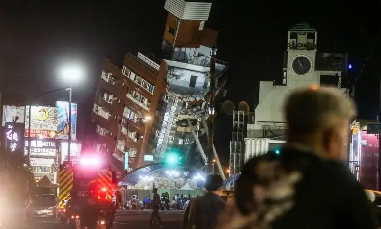 زلزال قوي يضرب تايوان بعد سلسلة من الهزات